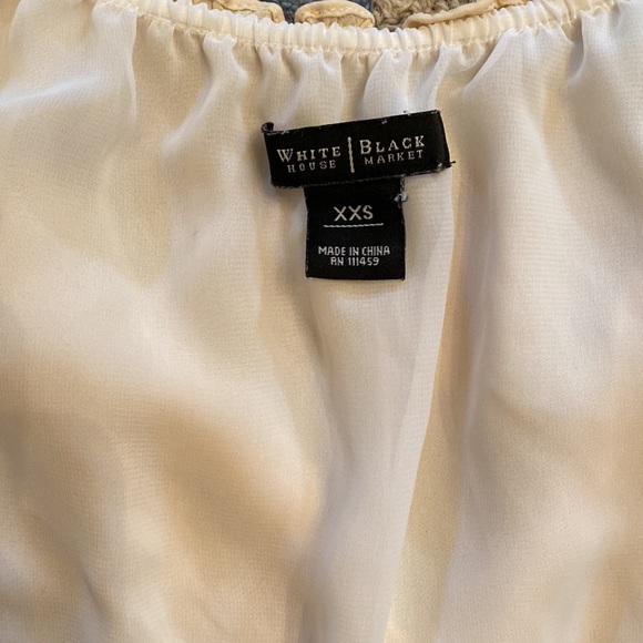 WHBM Silk Button Ruffle Tank Top - Picture 7 of 10